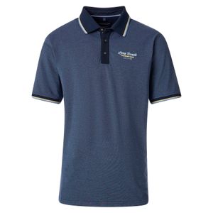 CasaModa Stretch-Poloshirt navy melange Übergröße