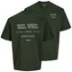 Jack&Jones Übergröße T-Shirt oliv Rückenprint JJEURBAN