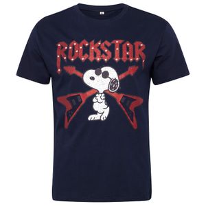 North Latitude T-Shirt navy Snoopy Print Übergröße
