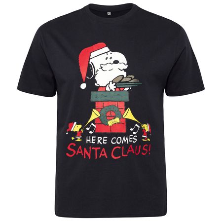 North Latitude T-Shirt schwarz Snoopy Print Übergröße North Latitude T-Shirt schwarz Snoopy Print Übergröße