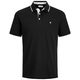 Jack&Jones Poloshirt Übergröße schwarz JJEPAULOS