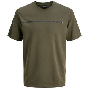 Jack&Jones Übergrößen T-Shirt oliv JCOFUSION Print