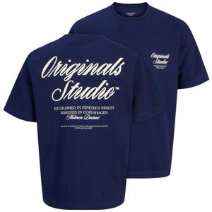 Jack&Jones Übergrößen T-Shirt JORNORREBRO Print blau