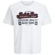 Jack&Jones T-Shirt Übergröße weiß großer Logoprint