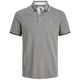Jack&Jones Poloshirt Übergröße grau melange JJEPAULOS