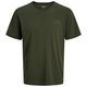 Jack&Jones T-Shirt oliv Brustprint Übergröße JJECORP