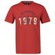 Lerros Übergrößen T-Shirt rot Frontprint Authentic