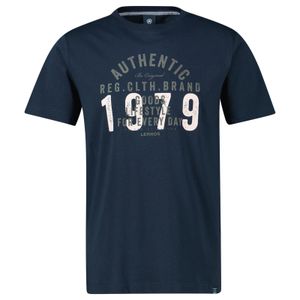 Lerros Übergrößen T-Shirt navy Frontprint Authentic