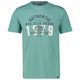 Lerros Übergrößen T-Shirt türkis Frontprint Authentic