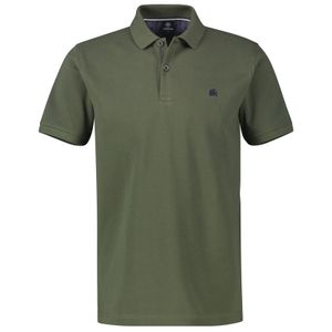 Lerros Übergröße Basic-Poloshirt dunkeloliv
