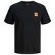 Jack&Jones T-Shirt schwarz XXL Brustprint JJBRANDY