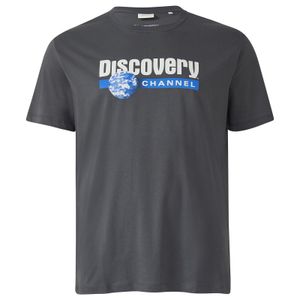 s.Oliver T-Shirt Übergrößen grau Discovery™ Frontprint