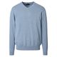 CasaModa Übergröße Pullover V-Neck hellblau melange