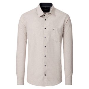 CasaModa Langarmhemd Übergröße beige melange