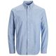 Jack&Jones Übergrößen Stretch-Langarmhemd hellblau