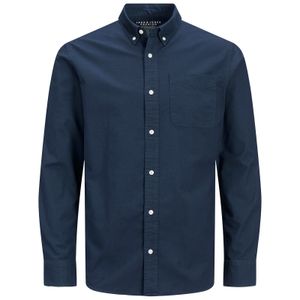 Jack&Jones Übergrößen Stretch-Langarmhemd navy