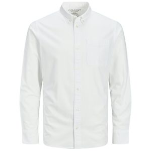 Jack&Jones Übergrößen Stretch-Langarmhemd weiß