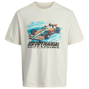 Jack&Jones T-Shirt creme Übergröße Print JORFORMULA