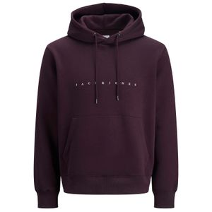 Jack&Jones Übergröße Hoodie pflaume JJESTAR Logoprint