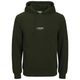 Jack&Jones Übergrößen Hoodie oliv Frontprint JJESOHO