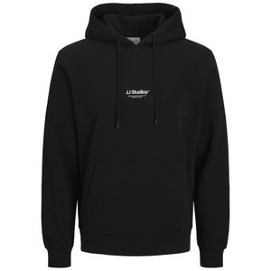 Jack&Jones Übergröße Hoodie schwarz Frontprint JJESOHO