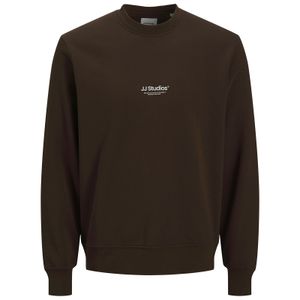 Jack&Jones Übergrößen Sweatshirt braun Print JJESOHO