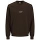 Jack&Jones Übergrößen Sweatshirt braun Print JJESOHO