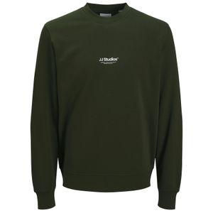 Jack&Jones Übergrößen Sweatshirt oliv Print JJESOHO