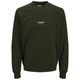 Jack&Jones Übergrößen Sweatshirt oliv Print JJESOHO