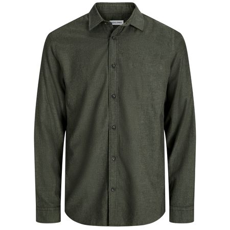 Jack&Jones Übergrößen Flanellhemd JJECLASSIC oliv