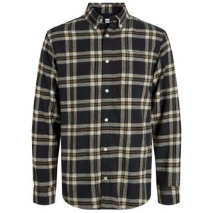 Jack&Jones XXL Flanellhemd schwarz-braun JJECLASSIC