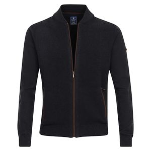 Redmond Übergrößen College-Strickjacke navy melange