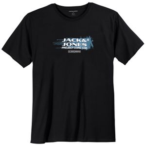 Jack&Jones T-Shirt schwarz Übergröße Print JCOCONDOR