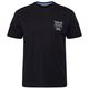 North Latitude Übergrößen T-Shirt schwarz Brustprint