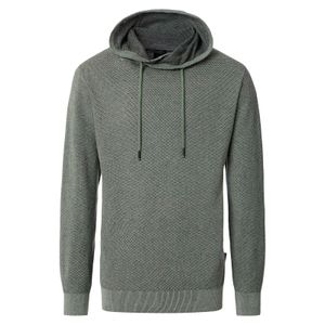 CasaModa Übergrößen Schalkragen-Pullover graugrün