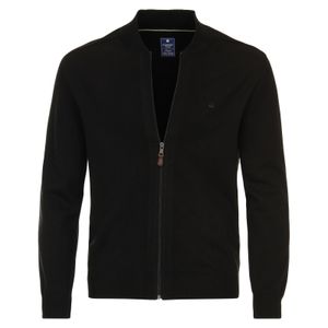 Redmond Übergrößen Strickjacke Collegestil schwarz