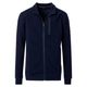 CasaModa Übergröße Stretch-Sweatjacke navy Stehkragen