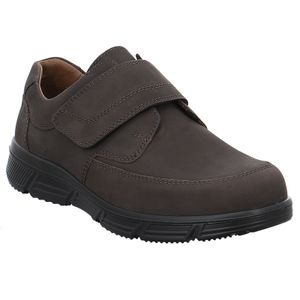 Jomos XXL Klett-Slipper dunkelbraun extra weit Malaga