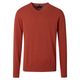 CasaModa Übergröße Pullover V-Neck terra melange