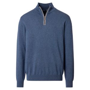 CasaModa Feinstrick-Troyer Übergröße rauchblau melange