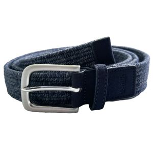 Eurex Brax Stretch Flechtgürtel XXL navy-grau melange