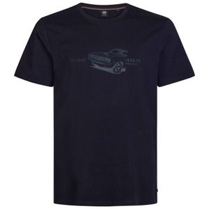 Petrol Industries T-Shirt Übergrößen Print schwarz