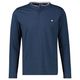 Lerros Henley-Langarmshirt Übergröße navy geringelt