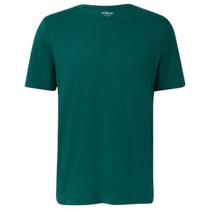 s.Oliver Übergrößen Basic-T-Shirt flaschengrün