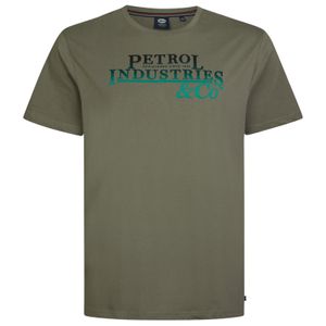 Petrol Industries T-Shirt Übergrößen schlamm Logoprint
