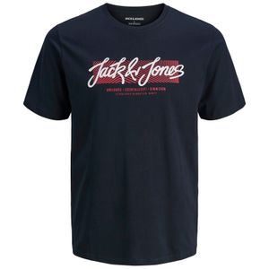 Jack&Jones T-Shirt navy Übergröße JJURBAN Logoprint