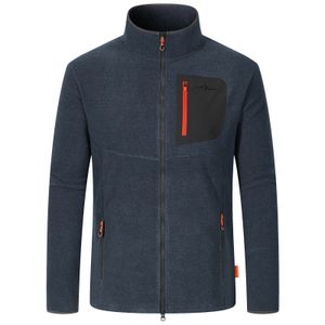 Blue Wave Strick-Fleecejacke XXL marine melange