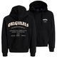 Jack&Jones Hoodie XXL schwarz Rückenprint JORMEADOWS
