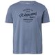 s.Oliver Übergrößen T-Shirt rauchblau Frontprint