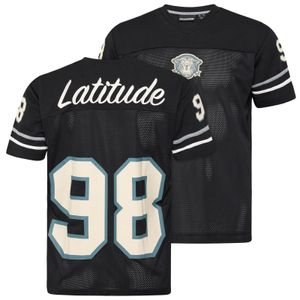 North Latitude Übergrößen Sport-Trikot schwarz Mesh